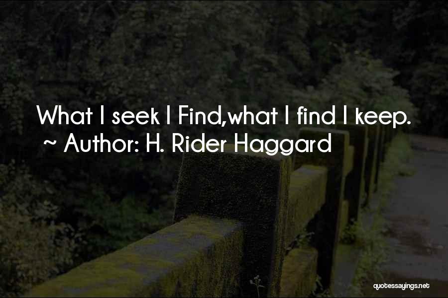 H. Rider Haggard Quotes 1679137