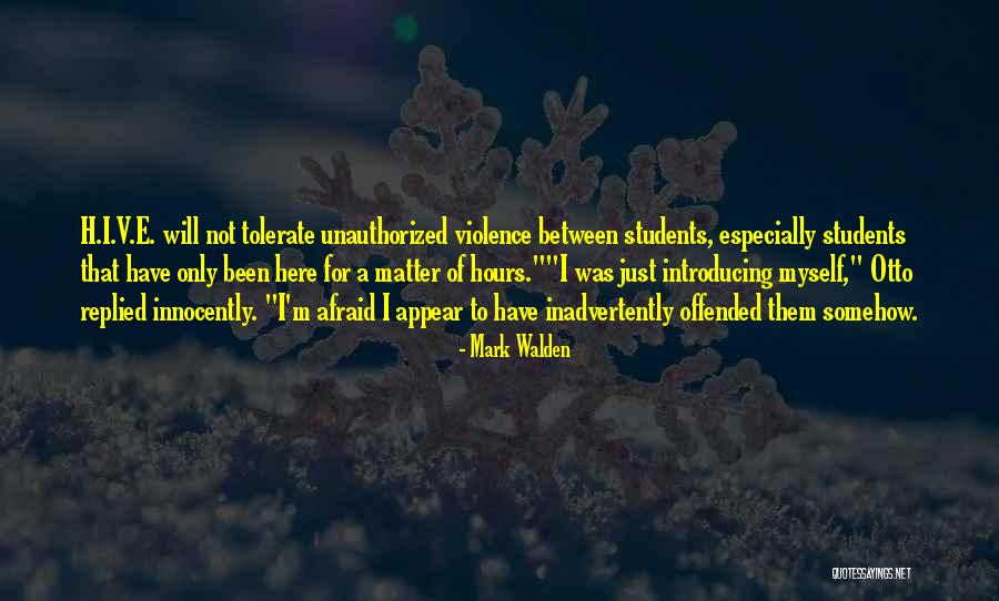 H V Quotes By Mark Walden H V Quotes By Mark Walden