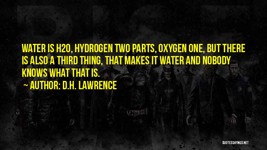 H2o Quotes By D.H. Lawrence