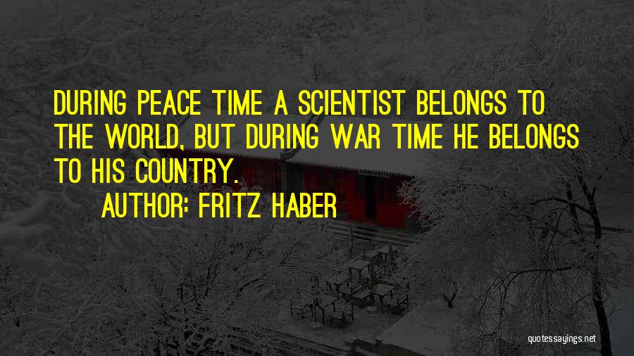 Haber Quotes By Fritz Haber