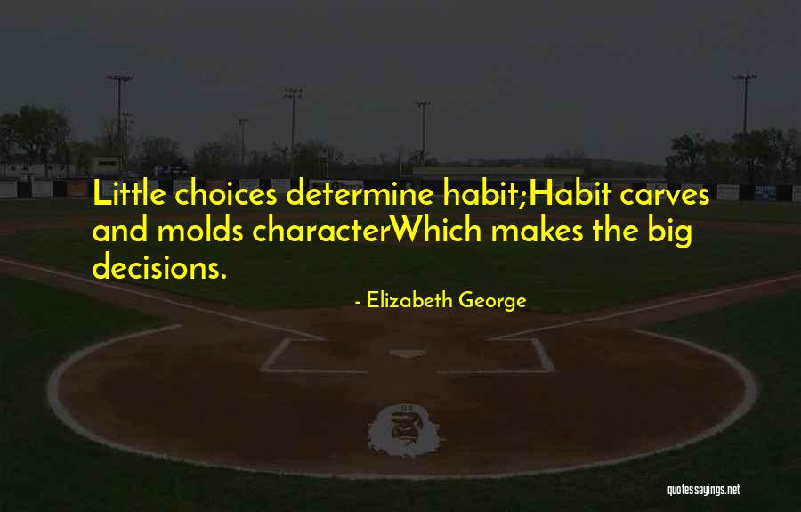 Habit Change Quotes By Elizabeth George