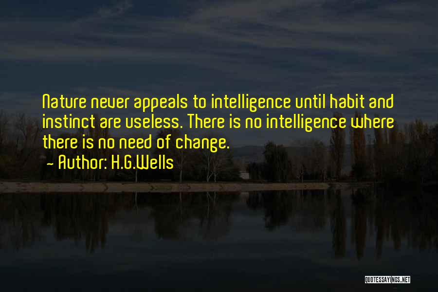 Habit Change Quotes By H.G.Wells