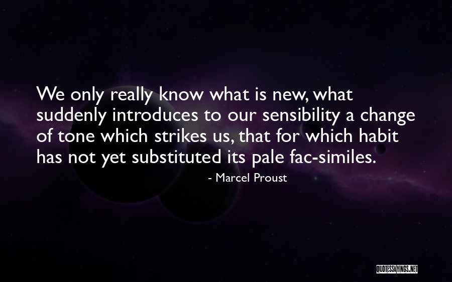 Habit Change Quotes By Marcel Proust