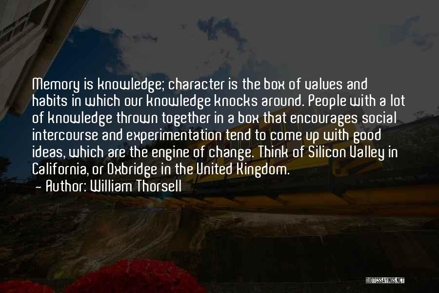 Habits And Character Quotes By William Thorsell