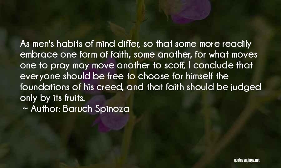 Habits Of Mind Quotes By Baruch Spinoza