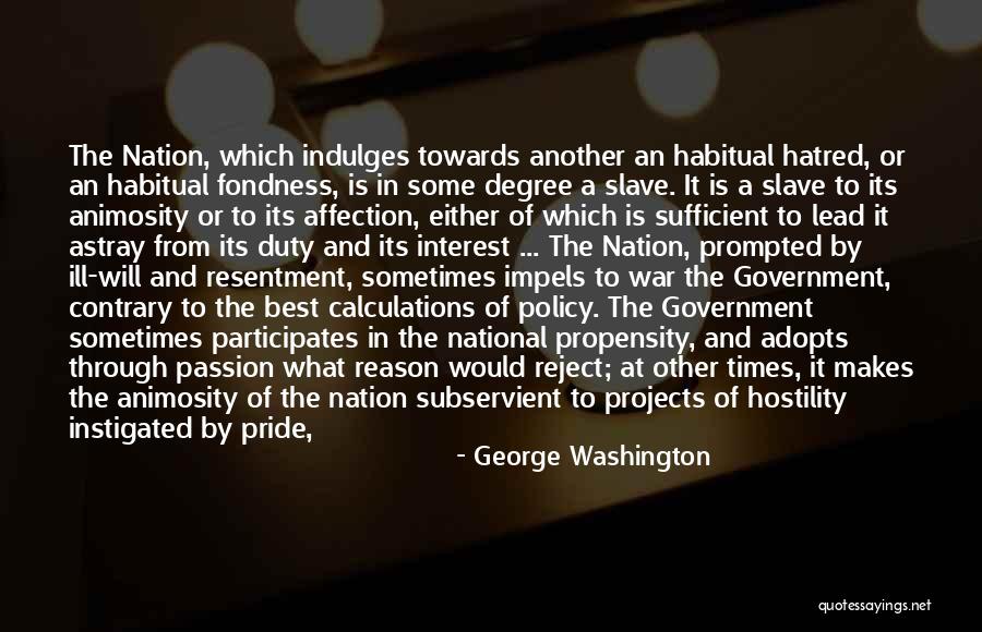 Habitual Quotes By George Washington