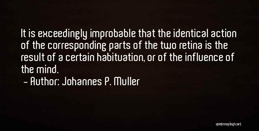 Habituation Quotes By Johannes P. Muller