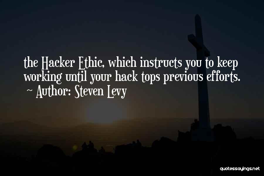 Hack Quotes By Steven Levy