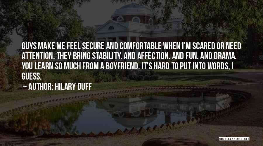 Had Fun With Boyfriend Quotes By Hilary Duff