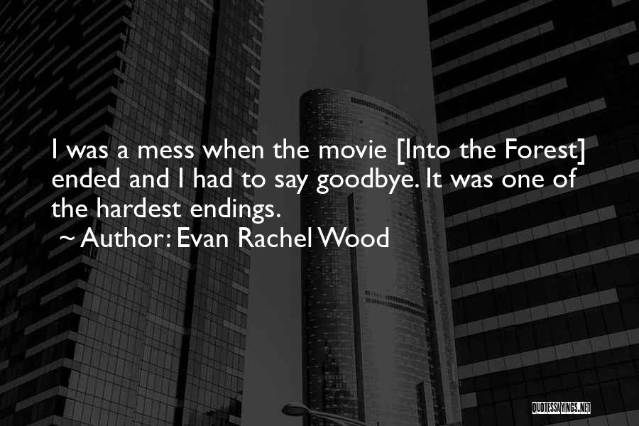 Had To Say Goodbye Quotes By Evan Rachel Wood