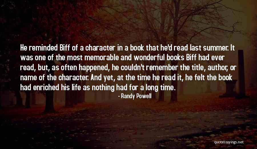 Had Wonderful Time Quotes By Randy Powell Had Wonderful Time Quotes By Randy Powell