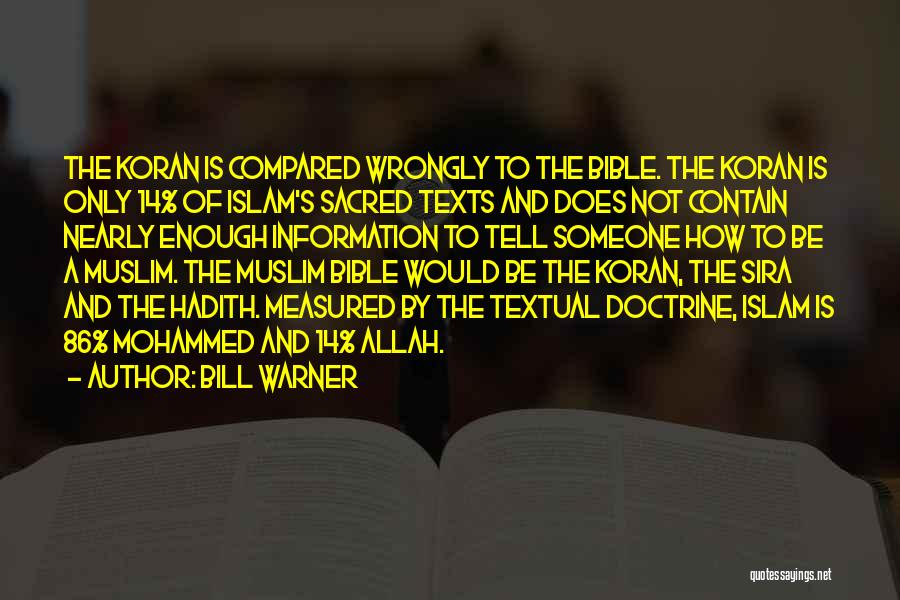 Hadith Quotes By Bill Warner