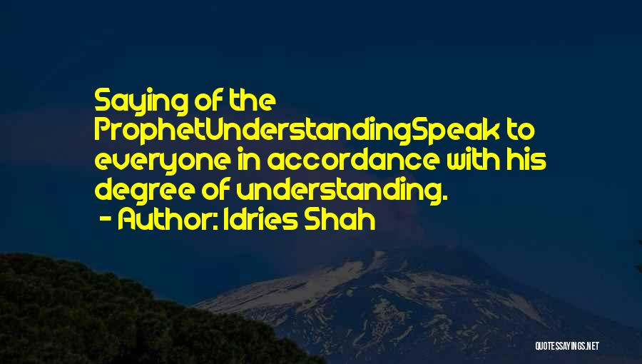 Hadith Quotes By Idries Shah