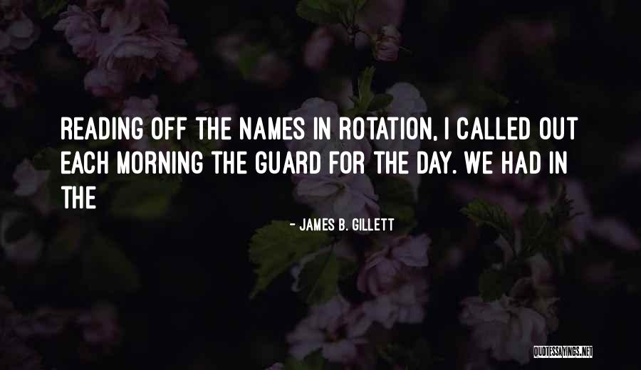 Haemorrhoidale Quotes By James B. Gillett