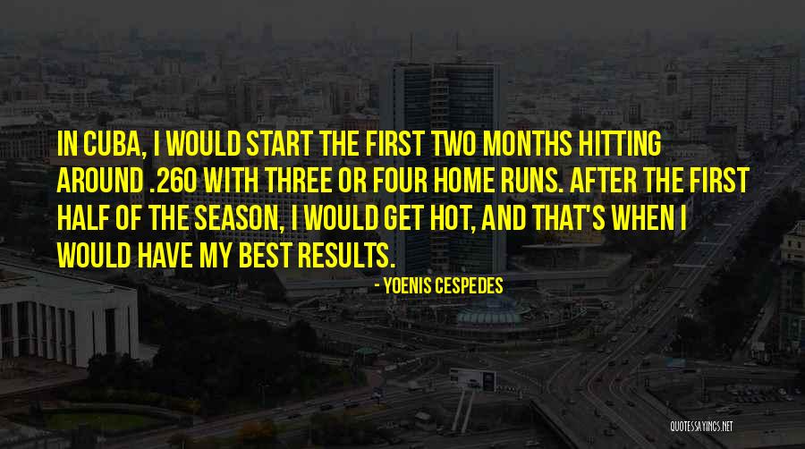 Hafzand Quotes By Yoenis Cespedes