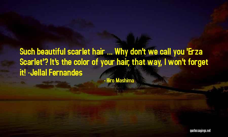 Hair Color Quotes By Hiro Mashima