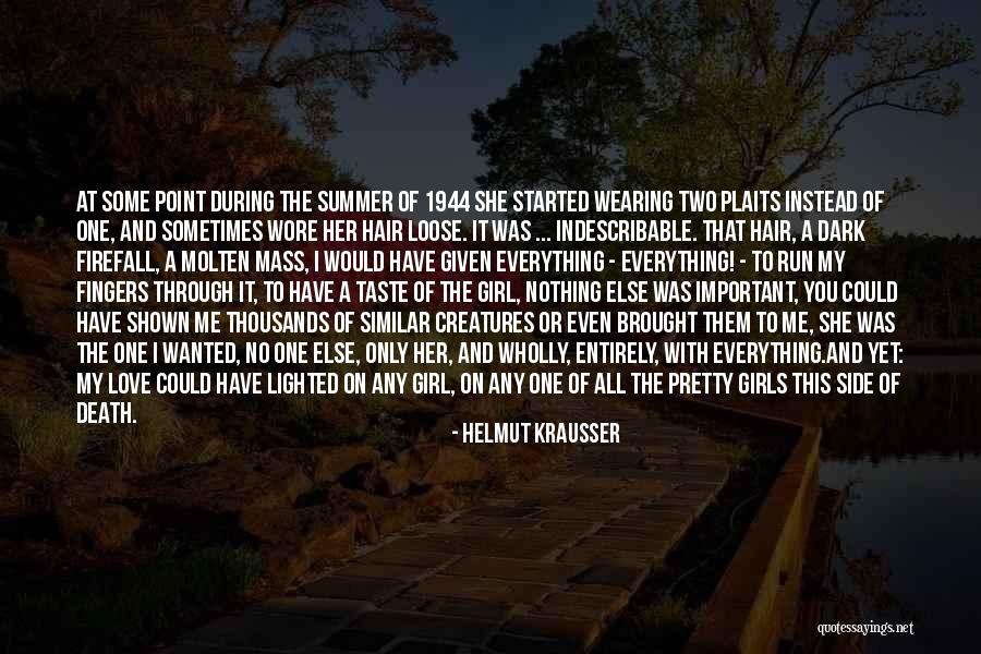 Hair Plaits Quotes By Helmut Krausser Hair Plaits Quotes By Helmut Krausser
