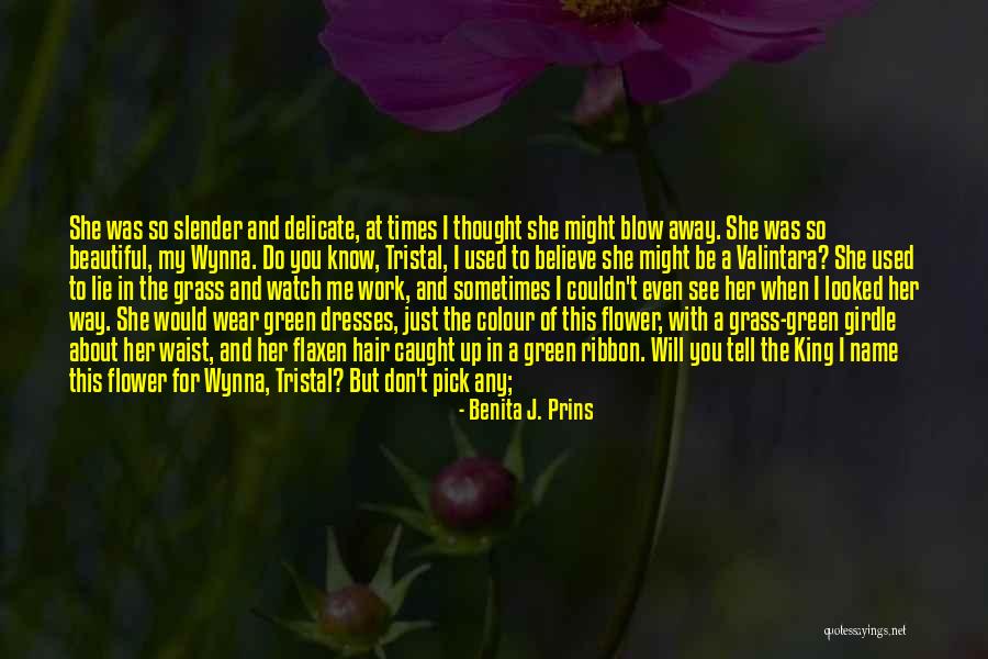 Hair Ribbon Quotes By Benita J. Prins