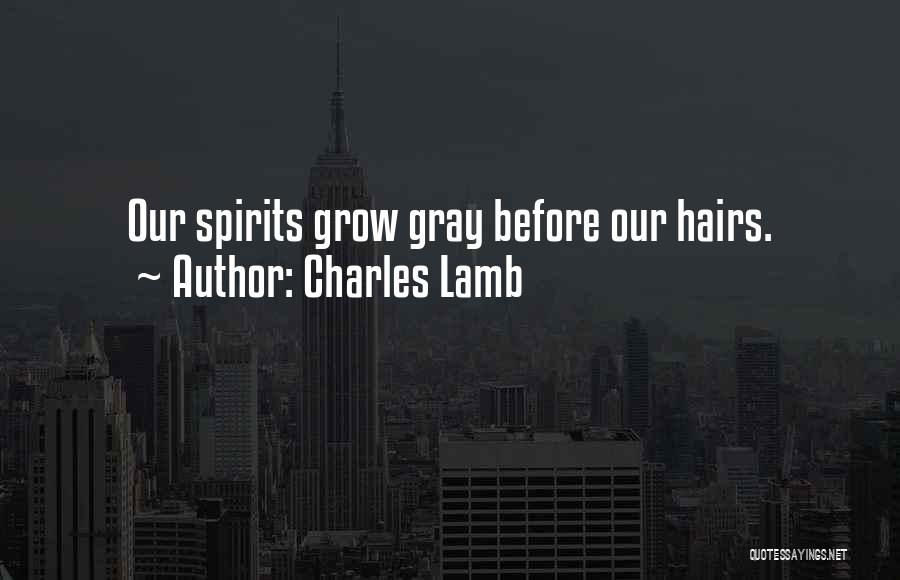 Hairs Quotes By Charles Lamb