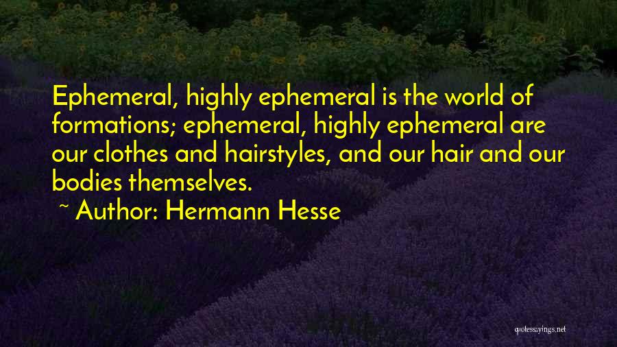 Hairstyles Quotes By Hermann Hesse