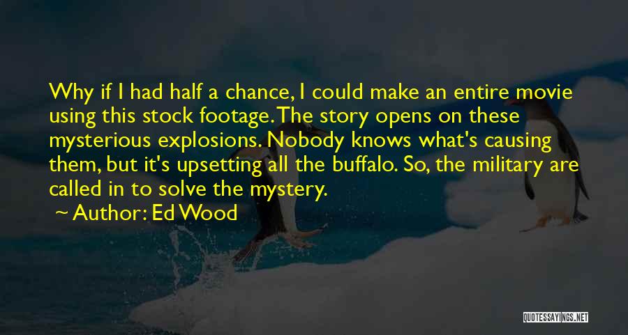 Half A Chance Quotes By Ed Wood