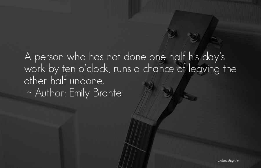 Half A Chance Quotes By Emily Bronte