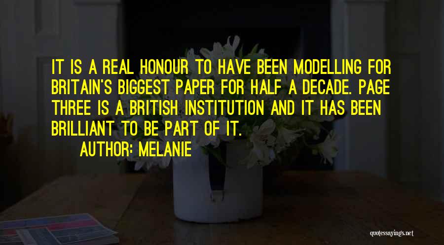 Half A Decade Quotes By Melanie