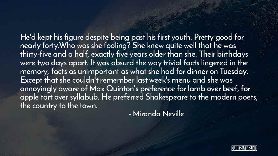 Half Birthdays Quotes By Miranda Neville