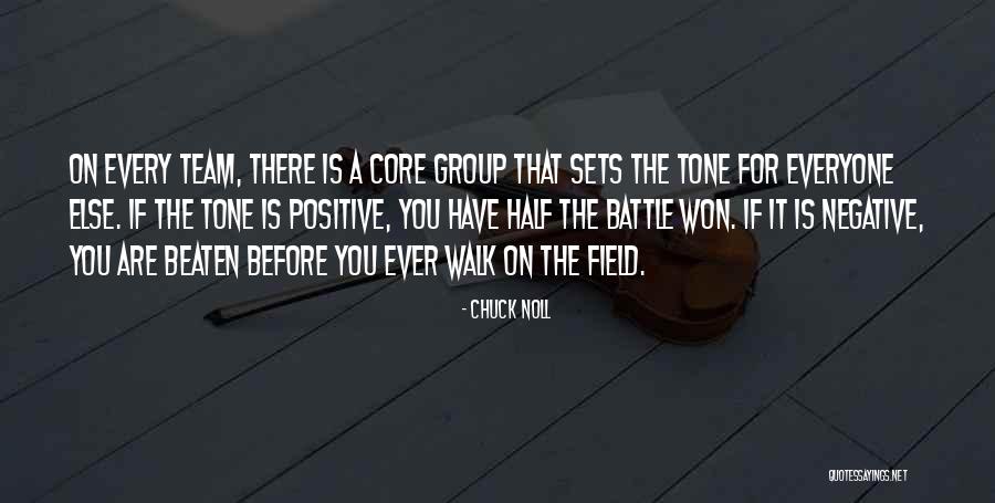 Half The Battle Won Quotes By Chuck Noll