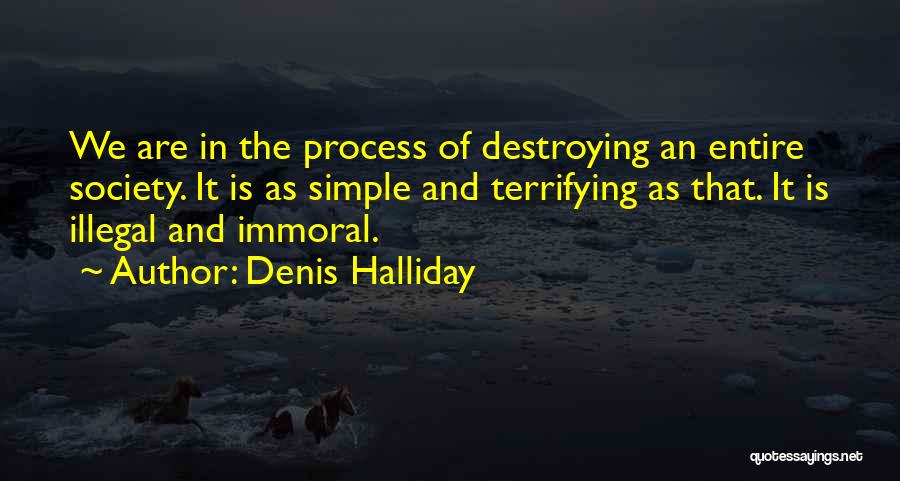 Halliday Quotes By Denis Halliday