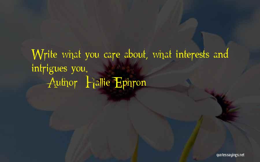 Hallie Ephron Quotes 1899775