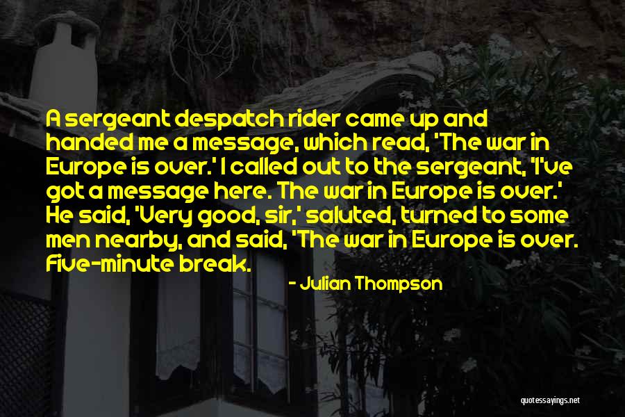 Halloa Food Quotes By Julian Thompson Halloa Food Quotes By Julian Thompson