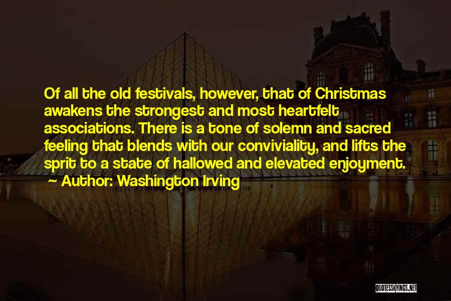 Hallowed Quotes By Washington Irving