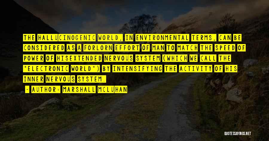 Hallucinogenic Quotes By Marshall McLuhan