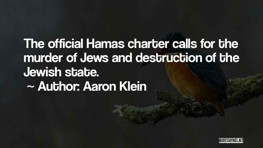 Hamas Charter Quotes By Aaron Klein