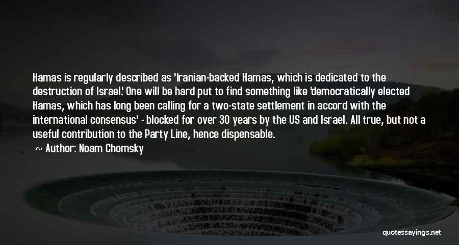 Hamas Quotes By Noam Chomsky