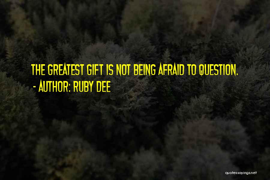 Hambrook Law Quotes By Ruby Dee
