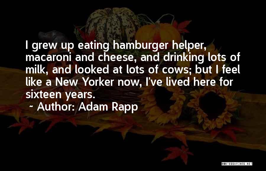 Hamburger Helper Quotes By Adam Rapp