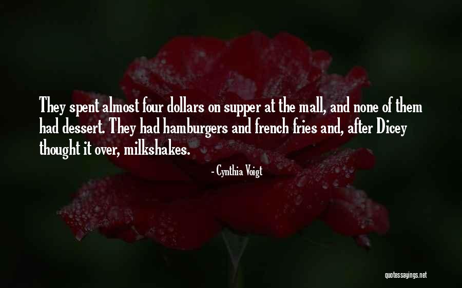 Hamburgers Quotes By Cynthia Voigt Hamburgers Quotes By Cynthia Voigt