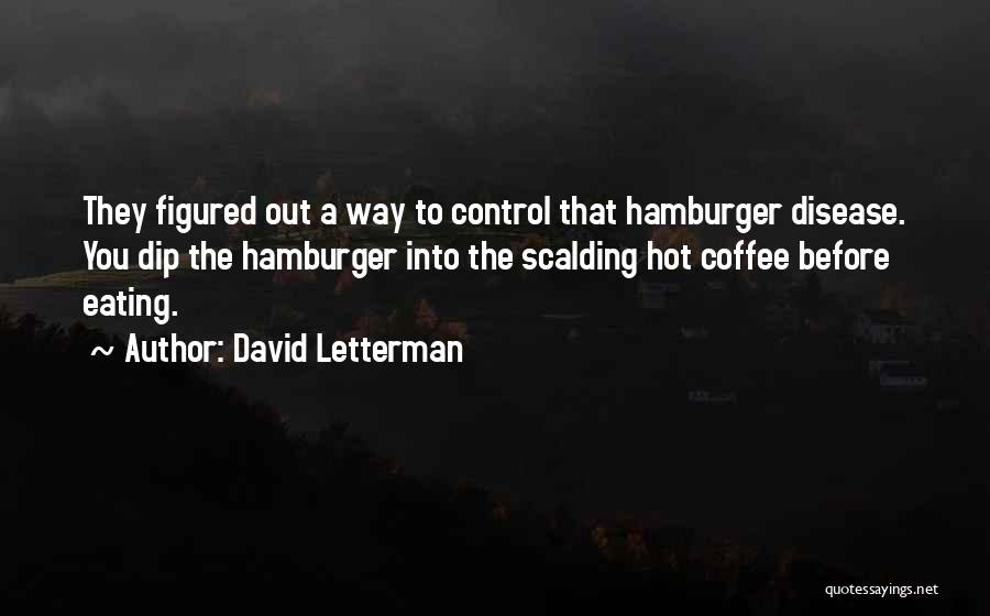 Hamburgers Quotes By David Letterman
