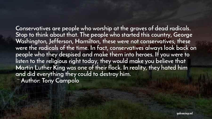 Hamilton Vs Jefferson Quotes By Tony Campolo