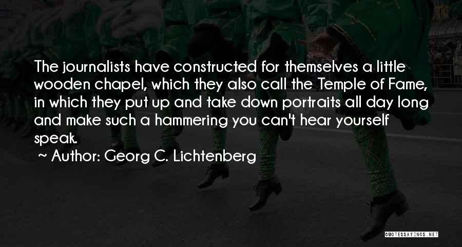 Hammering Quotes By Georg C. Lichtenberg