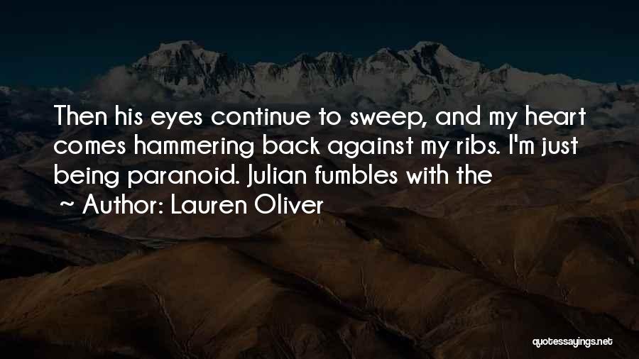 Hammering Quotes By Lauren Oliver