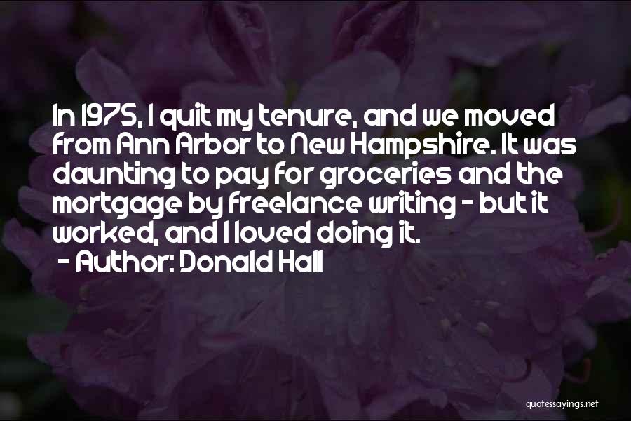 Hampshire Quotes By Donald Hall