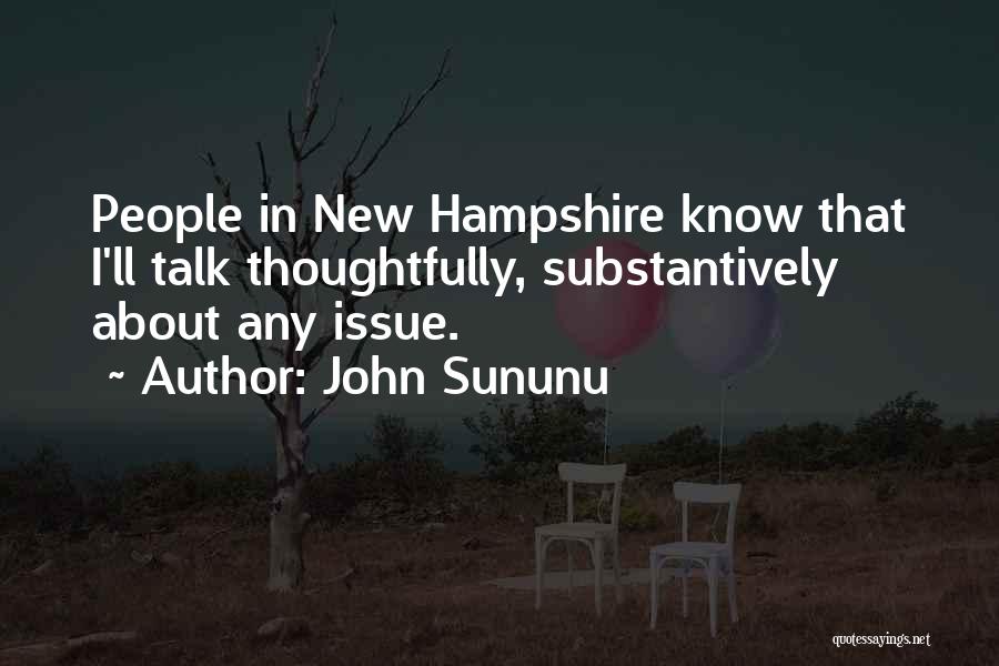 Hampshire Quotes By John Sununu