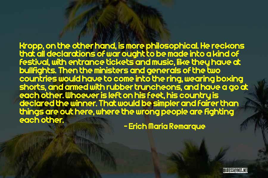 Hand And Feet Quotes By Erich Maria Remarque