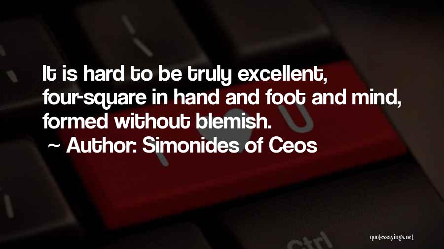 Hand And Feet Quotes By Simonides Of Ceos