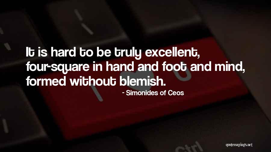 Hand And Feet Quotes By Simonides Of Ceos