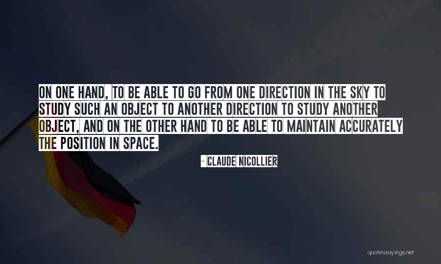 Hand And Sky Quotes By Claude Nicollier Hand And Sky Quotes By Claude Nicollier