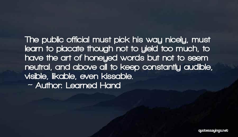 Hand Art Quotes By Learned Hand